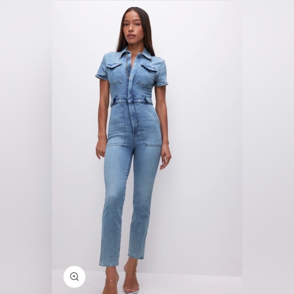 Good American Pants - Good American “Fit For Success” Jumpsuit, New With Tags, Blue274, Size Small